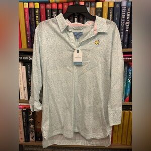 Masters Augusta Magnolia Lane Top NWT Women’s Medium Preppy Golf Blouse